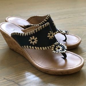 Jack Rodgers Navy Wedges
